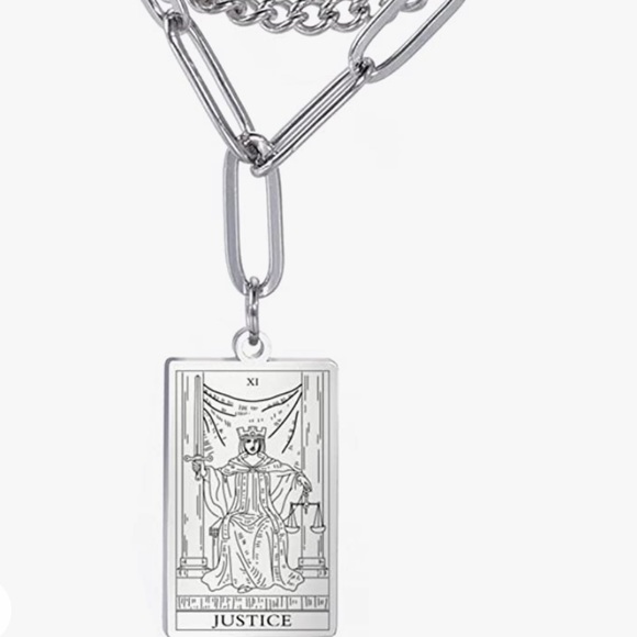 Tarot card layered necklace (SILVER) - Picture 6 of 16